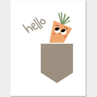 Carrot T-Shirt Vegetables print Posters and Art